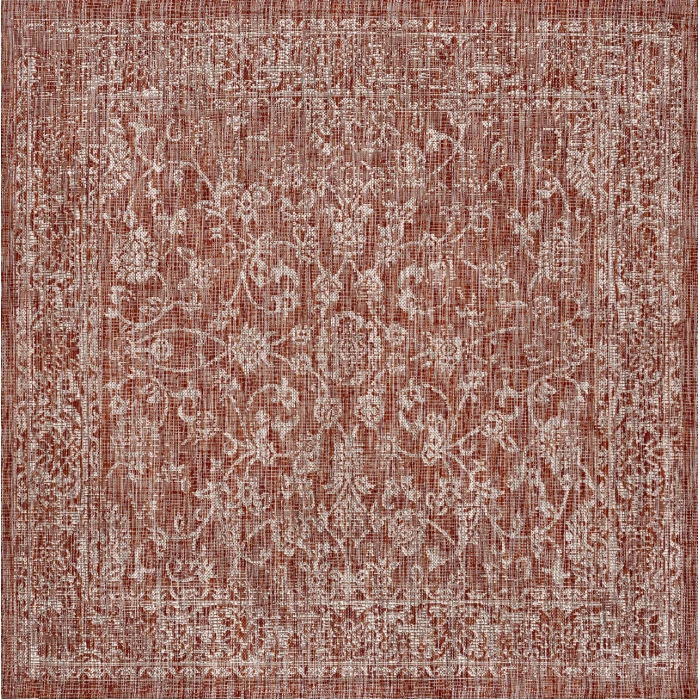 Jonathan Y SANTA MONICA Red SMB100A 6ft.7in. Square Rug