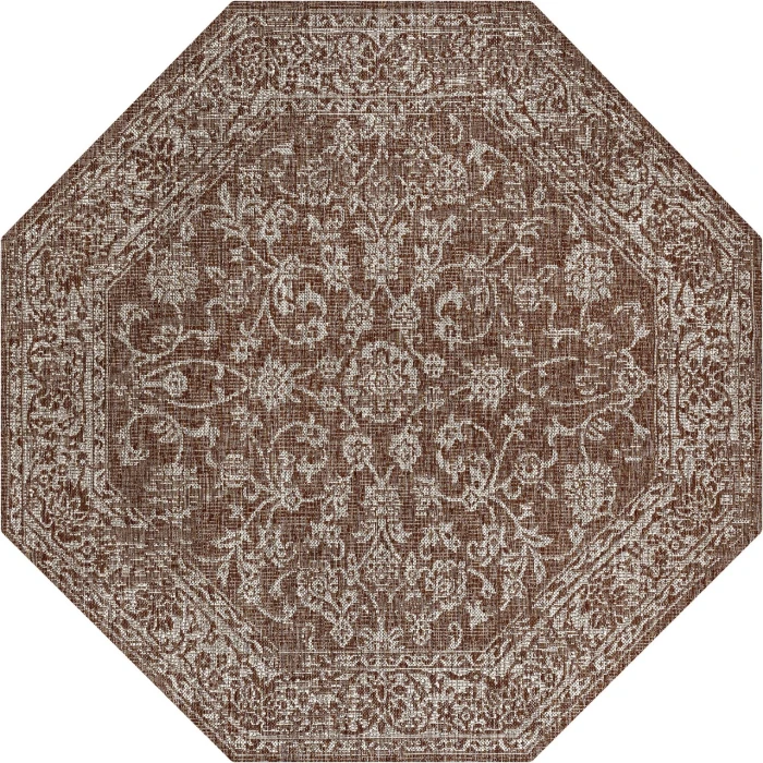 Jonathan Y SANTA MONICA Red SMB100A 5ft.-3in. Octagon Rug