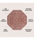 Jonathan Y SANTA MONICA Red SMB100A 5ft.-3in. Octagon Rug