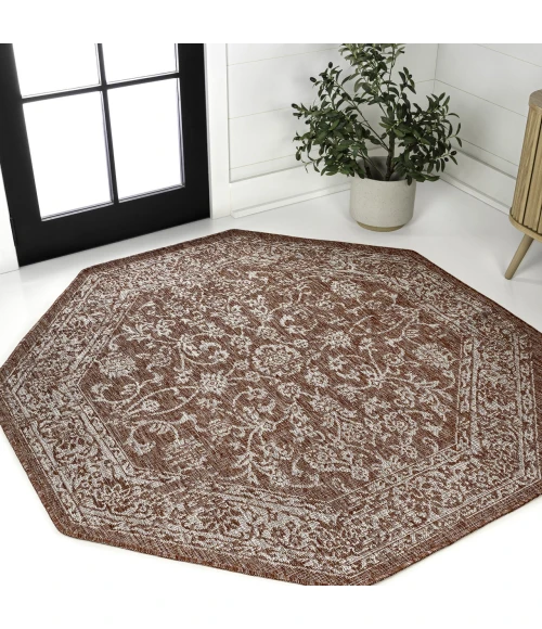 Jonathan Y SANTA MONICA Red SMB100A 5ft.-3in. Octagon Rug