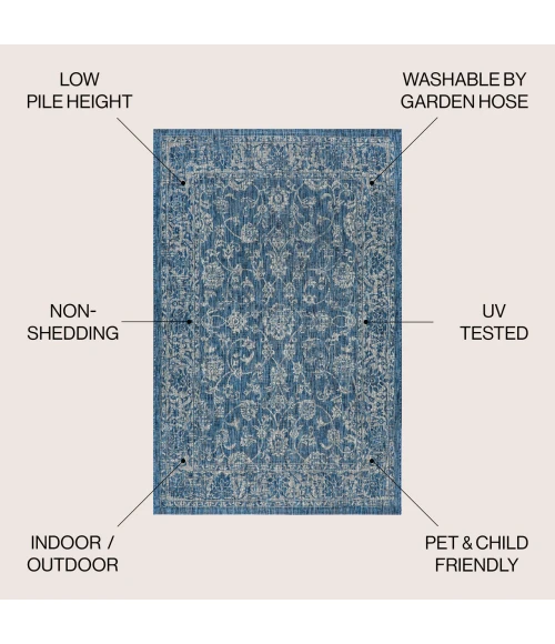 Jonathan Y SANTA MONICA Blue SMB100B 6ft. X 9ft. Rect. Rug