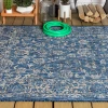 Jonathany Santa Monica SMB100B Navy/Gray Area Rug 3 ft. 11 in. X 6 ft. Rectangle