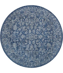 Jonathan Y SANTA MONICA Blue SMB100B 6ft.7in. Round Rug