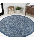 Jonathan Y SANTA MONICA Blue SMB100B 3ft.-11in. Round Rug