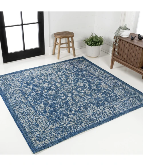 Jonathan Y SANTA MONICA Blue SMB100B 7ft.-9in. Square Rug