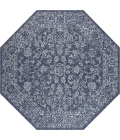Jonathan Y SANTA MONICA Blue SMB100B 5ft.-3in. Octagon Rug