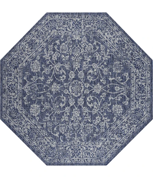 Jonathan Y SANTA MONICA Blue SMB100B 5ft.-3in. Octagon Rug