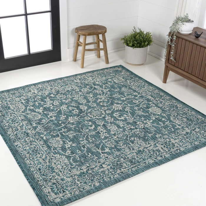 Jonathan Y SANTA MONICA Green SMB100C 3ft.-11in. Square Rug