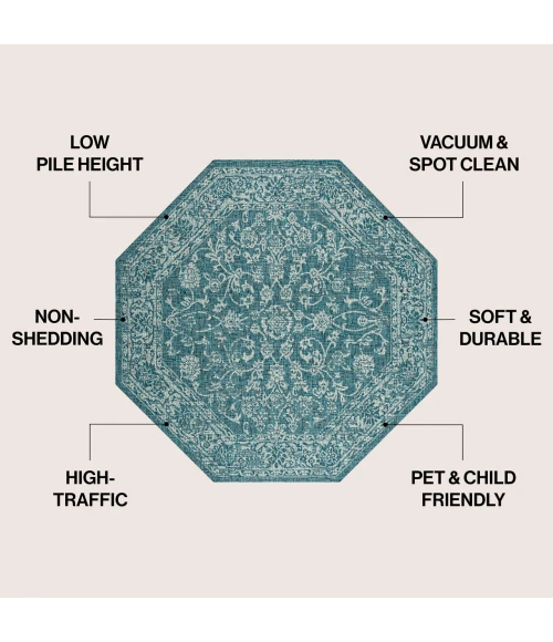 Jonathan Y SANTA MONICA Red SMB101A 7ft.-9in. Octagon Rug