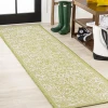 Jonathany Santa Monica SMB100D Green/Cream Area Rug 2 ft. 2 in. X 10 ft. Runner