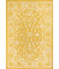 Tela Bohemian Textured Weave Floral Yellow/Cream 8 ft. x 10 ft. Indoor/Outdoor Area Rug
