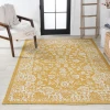 Jonathany Santa Monica SMB100E Yellow/Cream Area Rug 3 ft. 11 in. X 6 ft. Rectangle