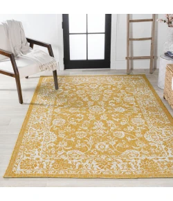 Jonathany Santa Monica SMB100E Yellow/Cream Area Rug 7 ft. 9 in. X 10 ft. Rectangle