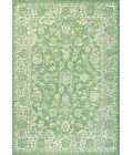 Tela Bohemian Textured Weave Floral Cream/Green 4 ft. x 6 ft. Indoor/Outdoor Area Rug