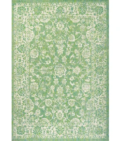 Jonathany Santa Monica SMB100F Cream/Green Area Rug 3 ft. 11 in. X 6 ft. Rectangle