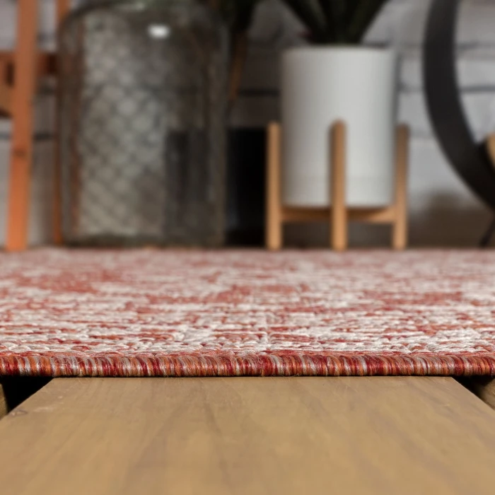 Jonathan Y SANTA MONICA Red SMB101A 6ft.7in. Square Rug