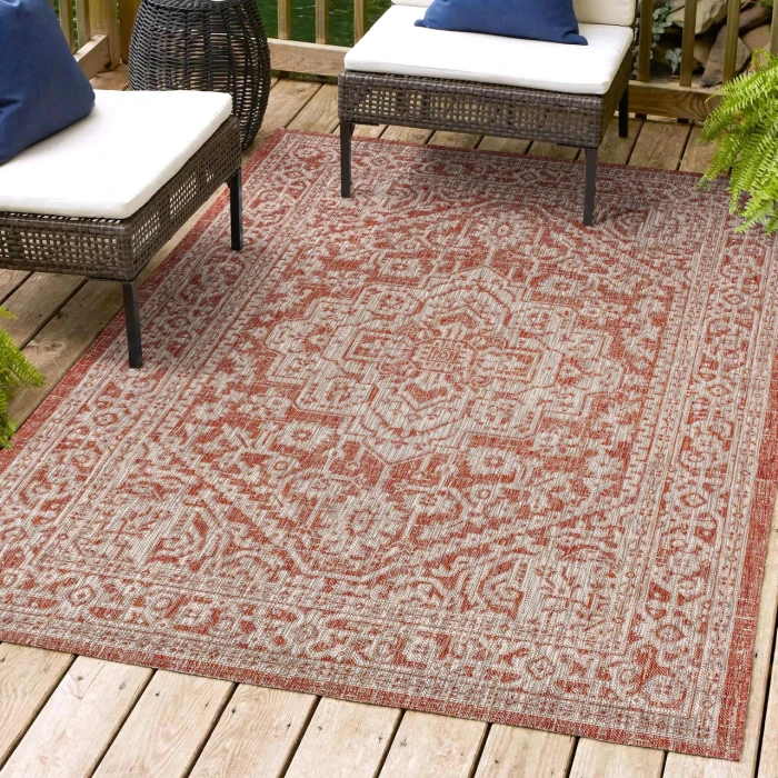 Jonathan Y SANTA MONICA Red SMB101A 10ft. X 14ft. Rect. Rug