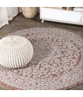 Jonathan Y SANTA MONICA Red SMB101A 7ft.-9in. Round Rug