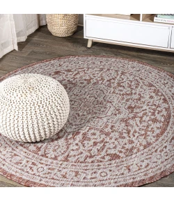 Jonathan Y SANTA MONICA Red SMB101A 7ft.-9in. Round Rug