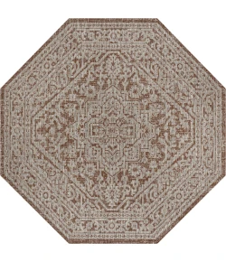 Jonathan Y SANTA MONICA Red SMB101A 5ft.-3in. Octagon Rug
