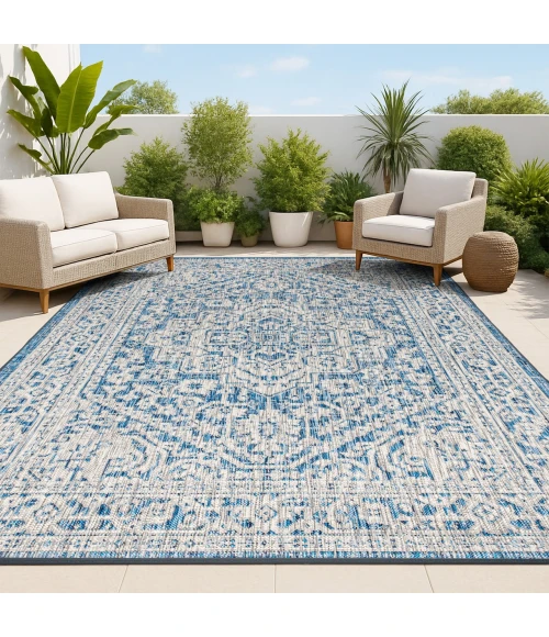 Jonathan Y SANTA MONICA Blue SMB101B 6ft. X 9ft. Rect. Rug