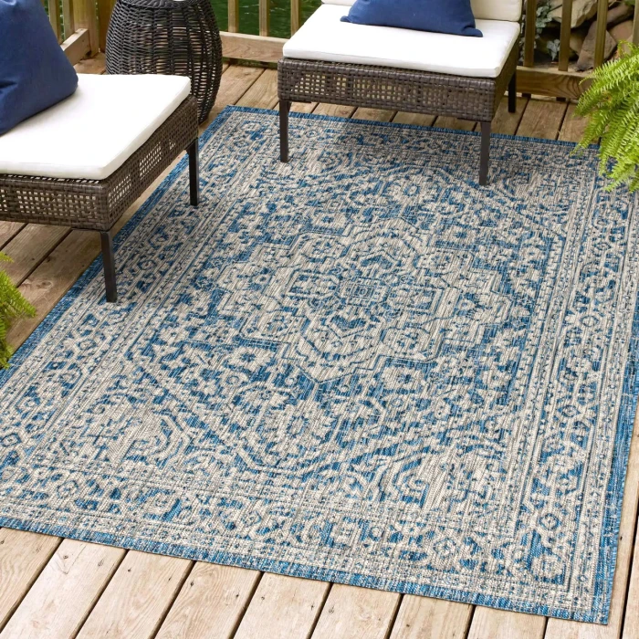 Jonathan Y SANTA MONICA Blue SMB101B 6ft. X 9ft. Rect. Rug