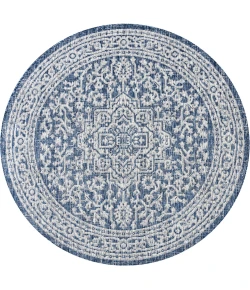 Jonathan Y SANTA MONICA Blue SMB101B 3ft.-11in. Round Rug