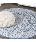 Jonathan Y SANTA MONICA Blue SMB101B 3ft.-11in. Round Rug