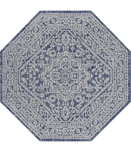 Jonathan Y SANTA MONICA Blue SMB101B 5ft.-3in. Octagon Rug