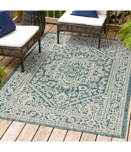 Jonathan Y SANTA MONICA Green SMB101C 10ft. X 14ft. Rect. Rug