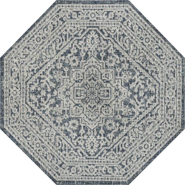 Jonathan Y SANTA MONICA Gray SMB101D 7ft.-9in. Octagon Rug