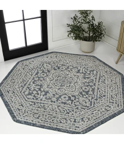Jonathan Y SANTA MONICA Gray SMB101D 7ft.-9in. Octagon Rug