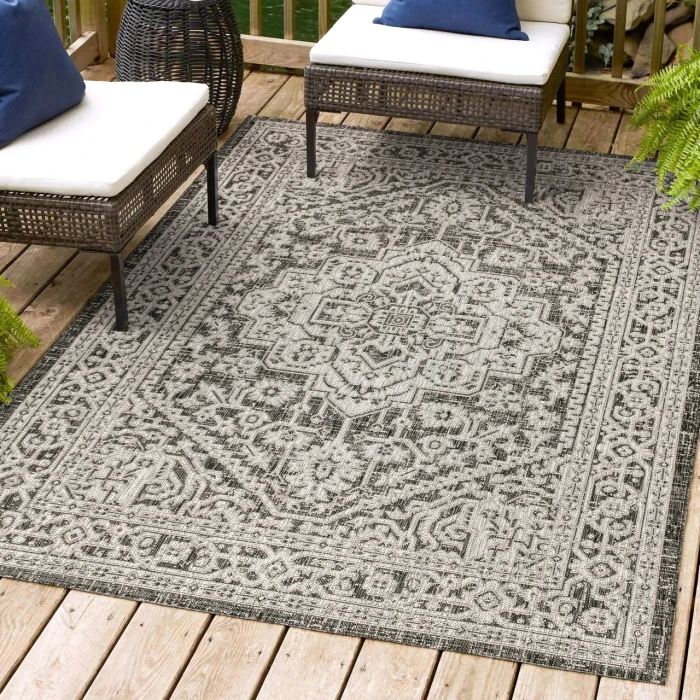 Jonathan Y SANTA MONICA Gray SMB101D 10ft. X 14ft. Rect. Rug