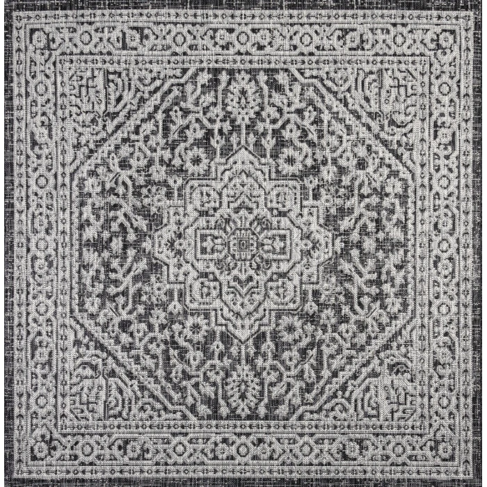 Jonathan Y SANTA MONICA Gray SMB101D 3ft.-11in. Square Rug