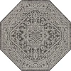 Jonathan Y SANTA MONICA Gray SMB101D 5ft.-3in. Octagon Rug