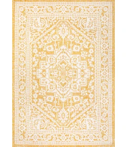 Jonathany Santa Monica SMB101I Yellow/Cream Area Rug 7 ft. 9 in. X 10 ft. Rectangle