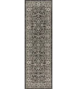 Jonathany Santa Monica SMB103C Black/Gray Area Rug 2 ft. 2 in. X 10 ft. Runner