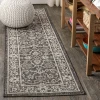 Jonathany Santa Monica SMB103C Black/Gray Area Rug 2 ft. 2 in. X 10 ft. Runner