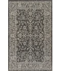 Palazzo Vine and Border Textured Weave Black/Gray 8 ft. x 10 ft. Indoor/Outdoor Area Rug