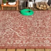 Jonathany Santa Monica SMB104A Red/Taupe Area Rug 7 ft. 9 in. X 10 ft. Rectangle