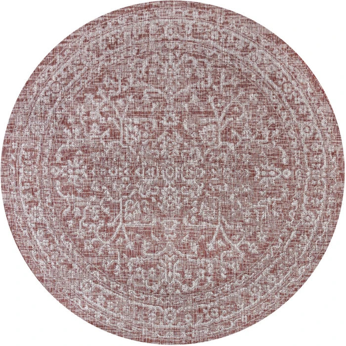 Jonathan Y SANTA MONICA Red SMB104A 3ft.-11in. Round Rug