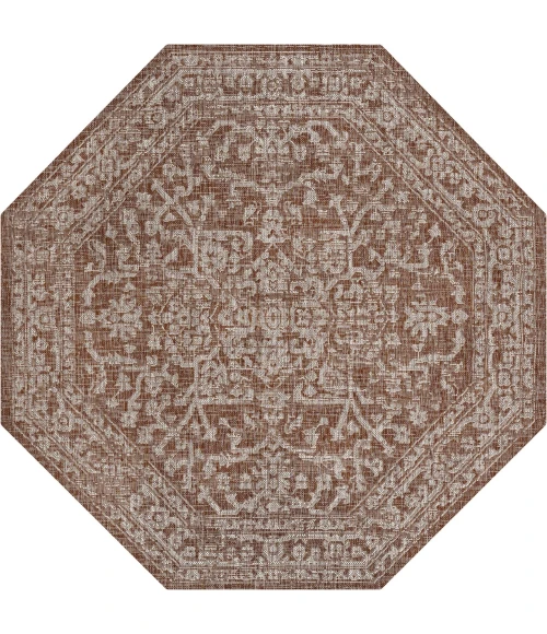 Jonathan Y SANTA MONICA Red SMB104A 5ft.-3in. Octagon Rug