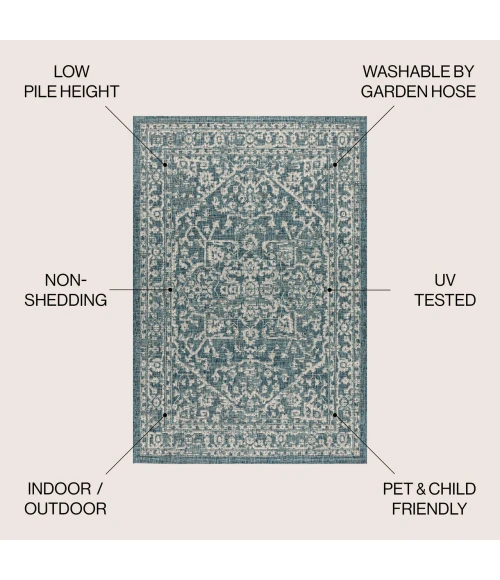 Jonathan Y SANTA MONICA Green SMB104B 10ft. X 14ft. Rect. Rug