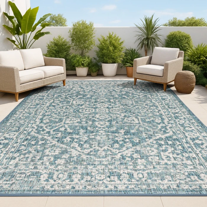 Jonathan Y SANTA MONICA Green SMB104B 10ft. X 14ft. Rect. Rug