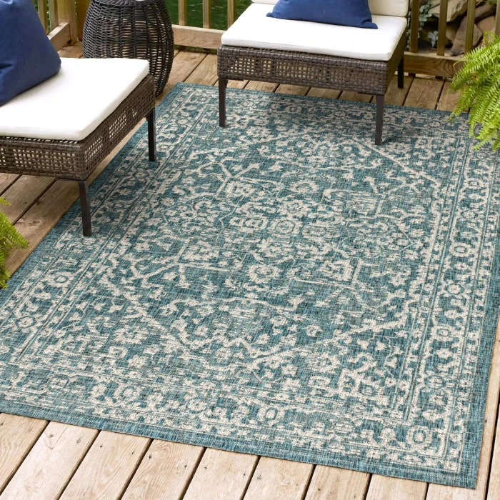 Jonathan Y SANTA MONICA Green SMB104B 10ft. X 14ft. Rect. Rug