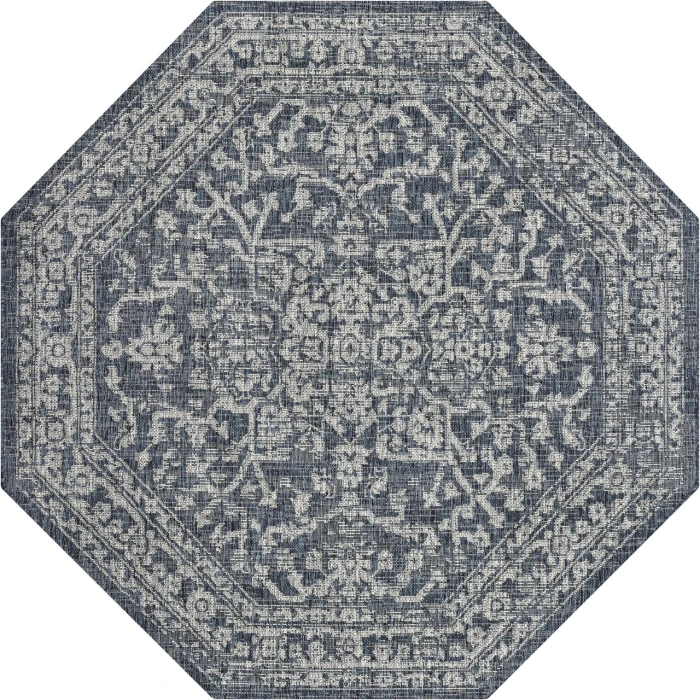 Jonathan Y SANTA MONICA Black SMB104C 7ft.-9in. Octagon Rug