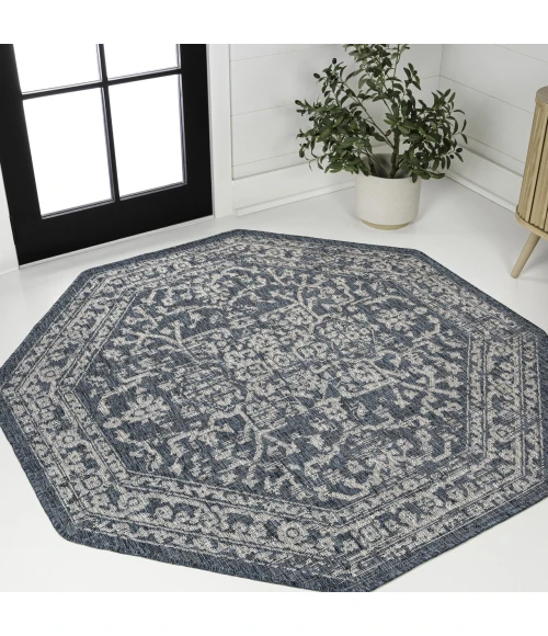 Jonathan Y SANTA MONICA Black SMB104C 7ft.-9in. Octagon Rug