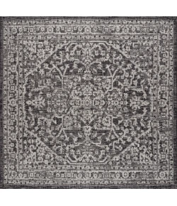 Jonathan Y SANTA MONICA Black SMB104C 6ft.7in. Square Rug