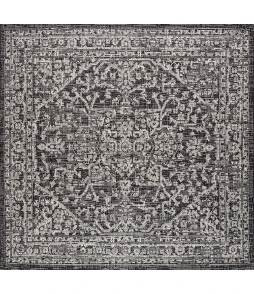 Jonathan Y SANTA MONICA Black SMB104C 6ft.7in. Square Rug