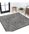 Jonathan Y SANTA MONICA Black SMB104C 6ft.7in. Square Rug